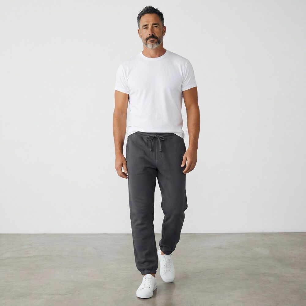 American Giant Sweatpants Mens XXL Gray Charcoal Classic Joggers Cotton USA NWT